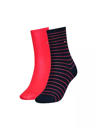 TOMMY HILFIGER | Socken 2er Pkg rot/navy | 